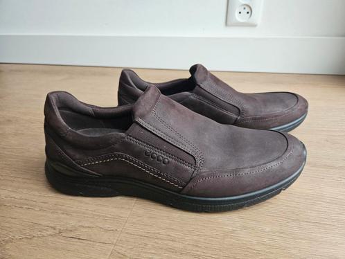 Ecco instappers type Irving Nubuck leer; maat 42, Kleding | Heren, Schoenen, Zo goed als nieuw, Zwart, Ophalen of Verzenden