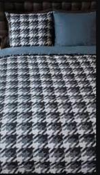 Riviera maison flanel dekbedovertrek, Huis en Inrichting, Ophalen, Blauw, Dekbedovertrek, Tweepersoons