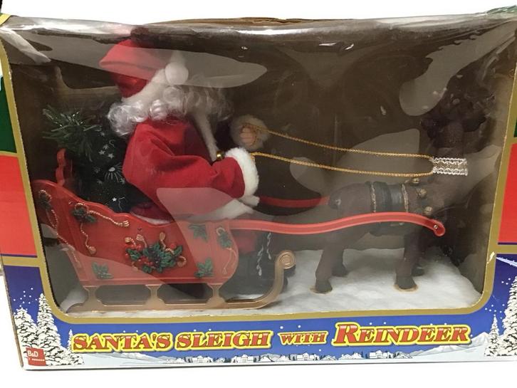 Kerstman op arrenslee, Diversen, Kerst, Zo goed als nieuw, Ophalen of Verzenden