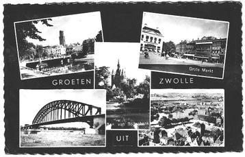 910545 Zwolle 1961 Gelopen met Postzegel beschikbaar voor biedingen