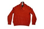 Tommy Hilfiger rood shawl collar sweater blauwe strepen L, Maat 52/54 (L), Tommy Hilfiger, Ophalen of Verzenden, Zo goed als nieuw