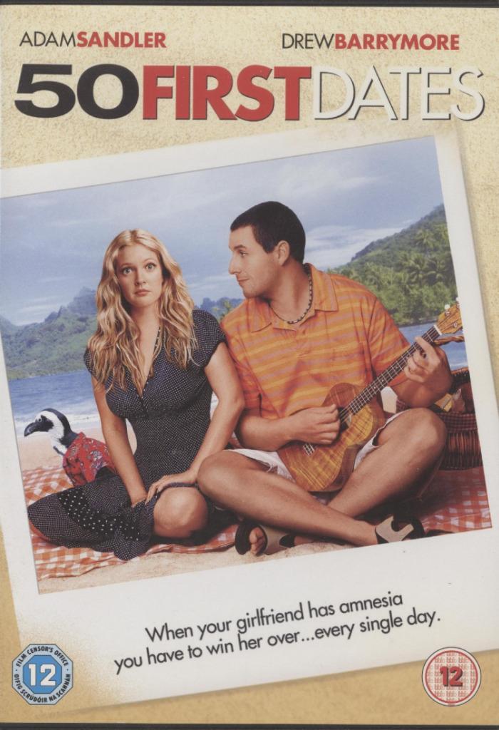 73) 50 First Dates (En): met Adam Sandler  en Drew Barrymore, Cd's en Dvd's, Dvd's | Komedie, Gebruikt, Romantische komedie, Vanaf 12 jaar