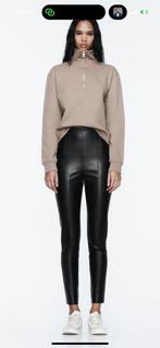 ZARA zwart lederen legging mt M, Kleding | Dames, Broeken en Pantalons, Zara, Lang, Maat 38/40 (M), Ophalen of Verzenden