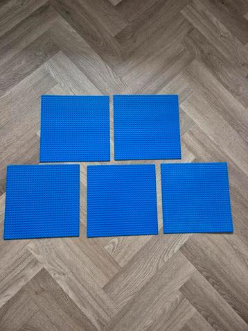 5 blauwe lego bouwplaten grondplaten baseplates 32x32  beschikbaar voor biedingen