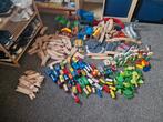 Houten Treinset met Veel Accessoires, Kinderen en Baby's, Speelgoed | Bouwstenen, Ophalen, Gebruikt, Overige merken