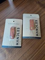 2x Leren handdoekhouder van Handles and more - Cognac, Huis en Inrichting, Keuken | Keukenbenodigdheden, Ophalen of Verzenden