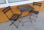 Bistroset Ikea tuinset, Tuin en Terras, Tuinsets en Loungesets, Ophalen, Gebruikt, Hout, 2 zitplaatsen