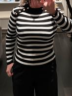 Zwart / wit / goud longsleeve shirt / trui dames maat S / M, Zwart, Ophalen of Verzenden, Lange mouw, Maat 36 (S)