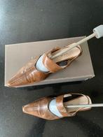 Leren Via Vai vintage schoen met hakje brons mt 39, ViaVai, Sandalen of Muiltjes, Ophalen of Verzenden, Bruin