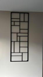 Zwart metalen Wandrek XXL 150x55, Ophalen, Zo goed als nieuw