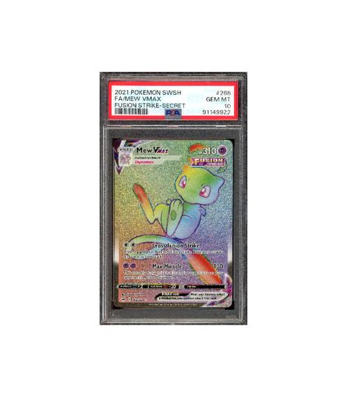 Pokemon Mew VMAX Fusion Strike Engels Full Art #268 PSA 10, Hobby en Vrije tijd, Verzamelkaartspellen | Pokémon, Nieuw, Losse kaart