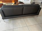 Brühl leren design bank met relaxfunctie, Driepersoons, Ophalen of Verzenden, Zo goed als nieuw, Rechte bank