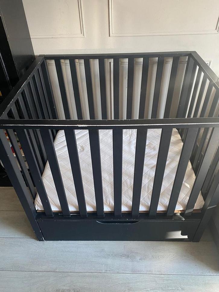 TWF Box Bas met Lade - Mat Zwart, Kinderen en Baby's, Boxen, Gebruikt, Rechthoekig, Lade, Ophalen