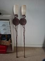 Mooie Wandlampen Set, Ophalen of Verzenden, Zo goed als nieuw, Glas, Modern