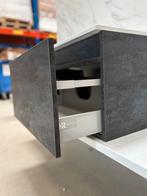 HR Badmeubel 70cm - Houtskool - keramische wastafel, Nieuw, Minder dan 100 cm, Wasbak of Wastafel, 25 tot 50 cm