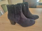 Blauwe suède look enkellaarsjes, maat 39., Ophalen of Verzenden, Zo goed als nieuw, Blauw