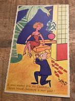 Man gaat op zijn knieën voor mooie, sexy vrouw, Verzenden, 1940 tot 1960, Ongelopen, Overige thema's