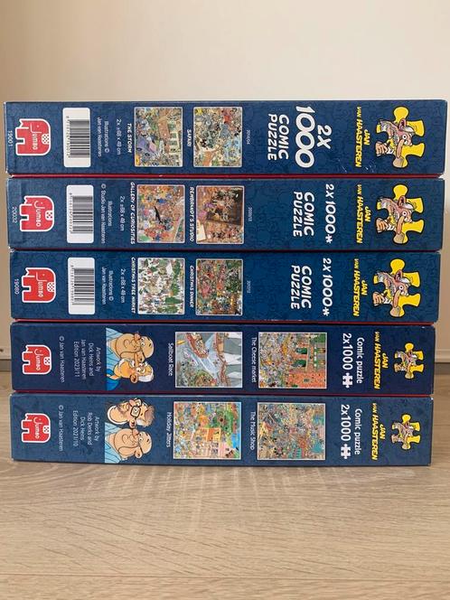 Jan van Haasteren 2x1000 stukjes, Hobby en Vrije tijd, Denksport en Puzzels, Zo goed als nieuw, Ophalen of Verzenden