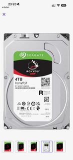 4 x Seagate IronWolf NAS HDD (ST4000VN006), 4TB NIEUW, Computers en Software, Harde schijven, Ophalen of Verzenden, Zo goed als nieuw