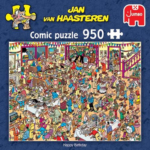 ZGAN puzzel 950 Jan van Haasteren Happy Birthday 100% compl, Hobby en Vrije tijd, Denksport en Puzzels, Zo goed als nieuw, Legpuzzel