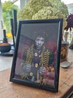 Jimi hendrix mooie ansichtkaart in lijstje, Verzamelen, Muziek, Artiesten en Beroemdheden, Ophalen of Verzenden, Zo goed als nieuw