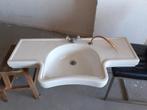 T.e.a.b. vintage jaren 50/60 keramieken kapperswasbak, Ophalen, Gebruikt, 100 tot 150 cm, Minder dan 100 cm