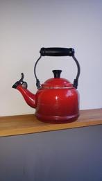 le creuset fluitketel ketel rood gebruikt, Huis en Inrichting, Keuken | Keukenbenodigdheden, Ophalen of Verzenden, Gebruikt