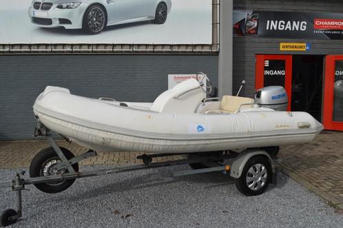 Rubberboot Rip 9.5 PK Suzuki  Geen Vaarbewijs Met Trailer, Watersport en Boten, Rubberboten, Gebruikt, Overige merken, Overige materialen