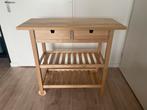 Houten Keukentrolley IKEA Förhöja, Huis en Inrichting, Keuken | Keukenelementen, Ophalen, Bruin, 50 tot 100 cm, Zo goed als nieuw