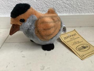 Pluche knuffel vogel vogeltje Steiner certificaat Duitsland beschikbaar voor biedingen