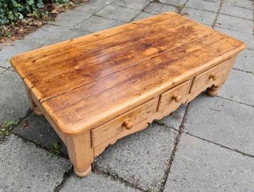 Salontafel koffietafel - laag model - hout beschikbaar voor biedingen