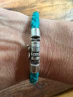 Buddha to buddha leren armband, Ophalen of Verzenden, Zo goed als nieuw, Blauw, Leer