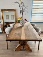 Massief houten kloostertafel, Ophalen, Gebruikt, Eikenhout, 50 tot 100 cm