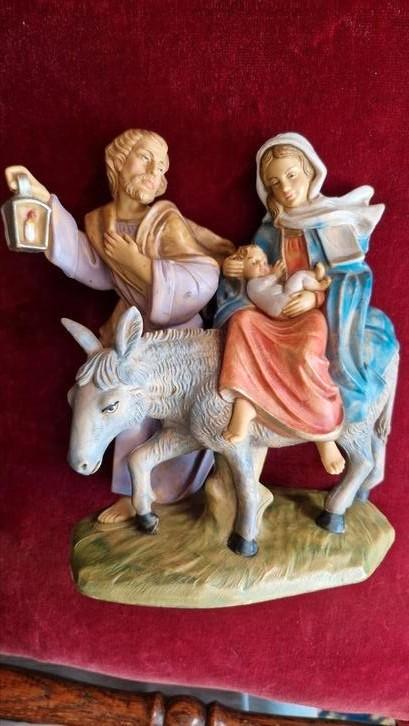Maria en Jozef vluchten met het Kindje naar Egypte, Antiek en Kunst, Antiek | Religie, Ophalen of Verzenden