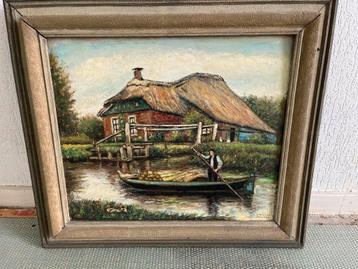 Klassiek Hollands Landschap Schilderij - Swicher Schalten si beschikbaar voor biedingen