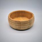 Vintage Teak Houten Schaal - Ø18cm, Gebruikt, Schaal, Rond, Ophalen of Verzenden