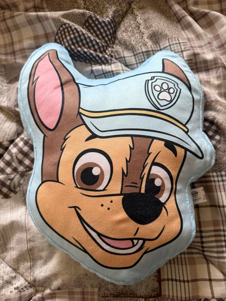Paw Patrol Chase kussen, Ophalen of Verzenden, Zo goed als nieuw, Hond