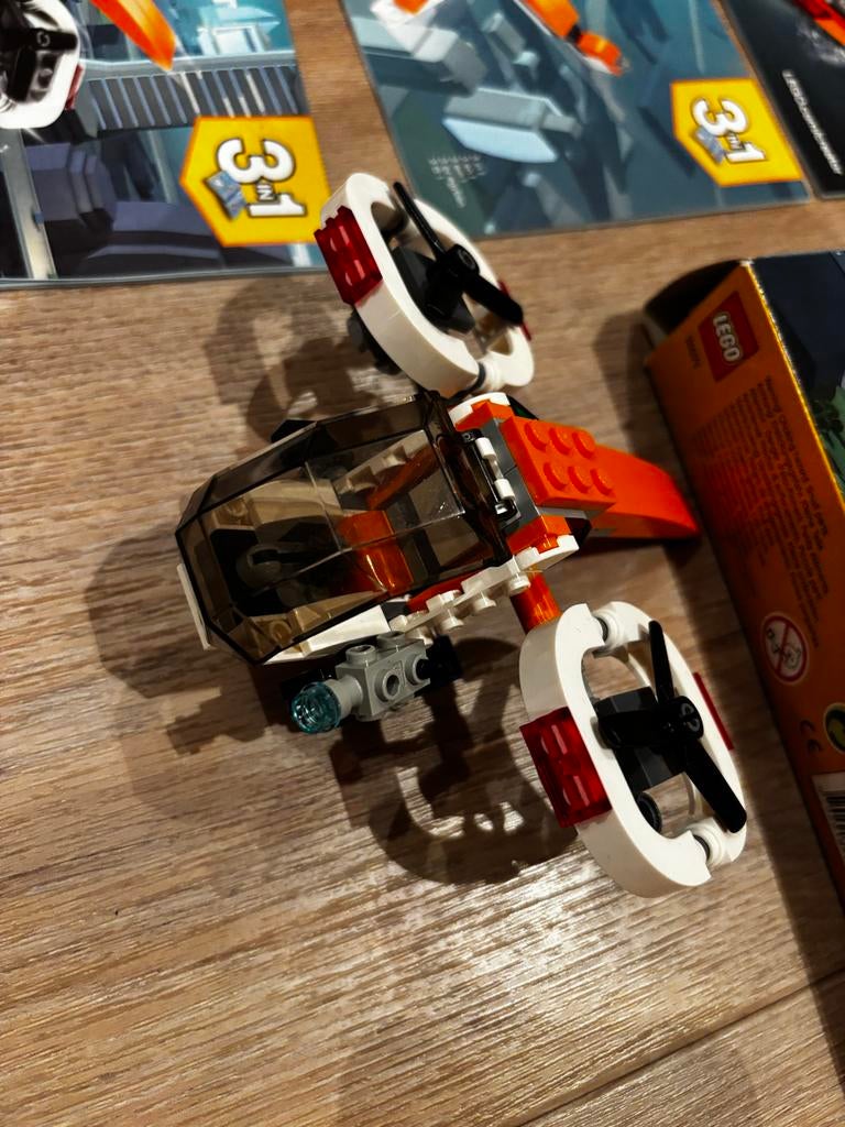 9904- Lego Creator 31071 Drone - Complete Set, Ophalen of Verzenden, Zo goed als nieuw, Complete set, Lego