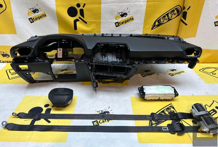 Airbag Set Seat Leon 4 IV 2020 Compleet Dashboard set, Auto-onderdelen, Overige Auto-onderdelen, Seat, Gebruikt, Ophalen of Verzenden