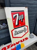 Vintage 7up Reclamebord Seven-Up, Verzamelen, Merken en Reclamevoorwerpen, Ophalen, Reclamebord, Gebruikt, .