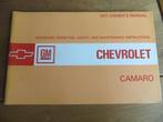 Instructieboek Chevrolet Camaro 1971, als nieuw!, Ophalen of Verzenden