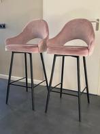 2 roze barkrukken., 2 krukken, Ophalen, Zo goed als nieuw, 60 tot 90 cm