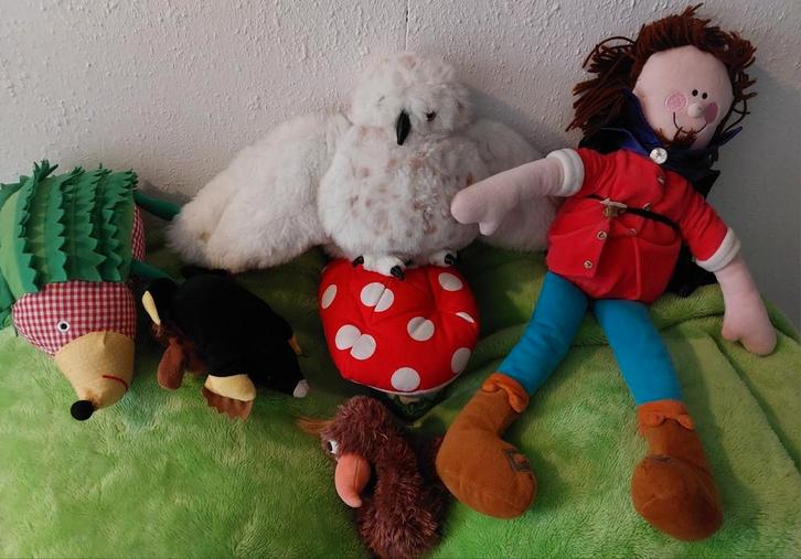 Sneeuwuil  met bewegende kop., Kinderen en Baby's, Speelgoed | Knuffels en Pluche, Gebruikt, Overige typen, Ophalen