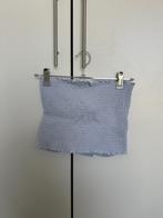 Hollister strapless tube top in lichtblauw - maat XS, Blauw, Nieuw, Ophalen of Verzenden, Zonder mouw