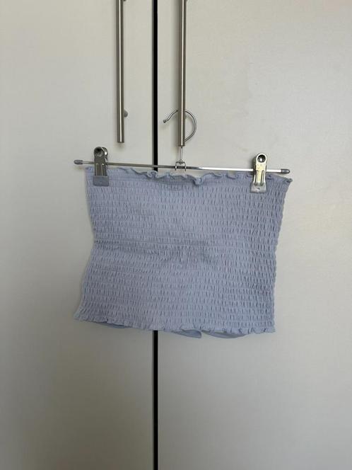 Hollister strapless tube top in lichtblauw - maat XS, Kleding | Dames, Tops, Nieuw, Maat 34 (XS) of kleiner, Blauw, Zonder mouw