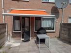 Zonnescherm oranje handmatig, Tuin en Terras, Zonneschermen, Ophalen, Gebruikt, 150 tot 300 cm, 250 cm tot 450 cm