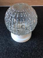 Mooie vintage glazen plafonnière/plafondlamp, Ophalen of Verzenden, Gebruikt