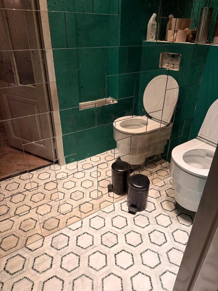 Marmeren tegels voor sanitair, Doe-het-zelf en Verbouw, Tegels, Gebruikt, Vloertegels, Marmer, 20 tot 40 cm, Minder dan 5 m², Ophalen