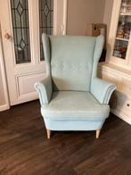 Strandmon fauteuil mintkleur, Ophalen, Gebruikt, 75 tot 100 cm, Stof