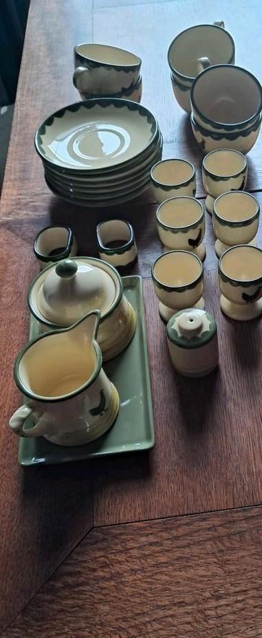 Zeller Haan en Kip Servies Delen, Antiek en Kunst, Antiek | Servies compleet, Ophalen of Verzenden